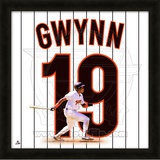 Tony Gwynn, Padres representation of the player's jersey Framed Memorabilia