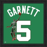 Kevin Garnett, Celtics photographic representation of the player's jersey Framed Memorabilia