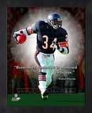 Walter Payton ProQuote Framed Memorabilia