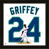 Ken Griffey, Jr., Mariners representation of the player's jersey Framed Memorabilia