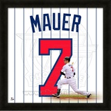 Joe Mauer, Twins representation of the player's jersey Framed Memorabilia