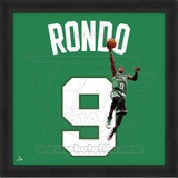 Rajon Rondo, Celtics photographic representation of the player's jersey Framed Memorabilia