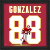 Tony Gonzalez, Chiefs representation of the player's jersey Framed Memorabilia