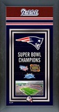New England Patriots Framed Championship Banner Framed Memorabilia