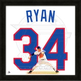 Nolan Ryan, Rangers representation of the player's jersey Framed Memorabilia