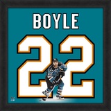 Dan Boyle, Sharks representation of the player's jersey Framed Memorabilia