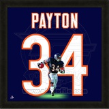 Walter Payton, Bears photographic representation of the player's jersey Framed Memorabilia