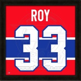 Patrick Roy, Canadiens photographic representation of the player's jersey Framed Memorabilia