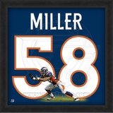 Von Miller, Broncos representation of the player's jersey Framed Memorabilia