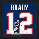 Tom Brady, Patriots photographic representation of the player's jersey Framed Memorabilia