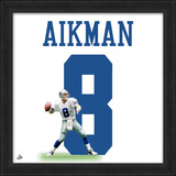 Troy Aikman, Cowboys photographic representation of the player's jersey Framed Memorabilia