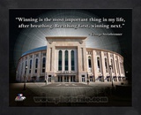 Yankee Stadium – George Steinbrenner ProQuote Framed Memorabilia