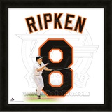 Cal Ripken Jr., Orioles representation of the player's jersey Framed Memorabilia