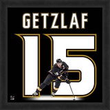 Ryan Getzlaf, Ducks representation of the player's jersey Framed Memorabilia