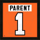 Bernie Parent, Flyers photographic representation of the player's jersey Framed Memorabilia
