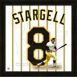Willie Stargell, Pirates representation of the player's jersey Framed Memorabilia