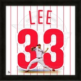 Cliff Lee, Phillies representation of the player's jersey Framed Memorabilia