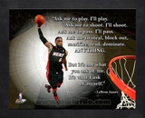 Lebron James ProQuote Framed Memorabilia