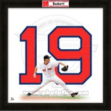 Josh Beckett, Red Sox representation of the player's jersey Framed Memorabilia