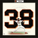 Brian Wilson, Giants representation of the player's jersey Framed Memorabilia