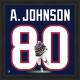 Andre Johnson, Texans representation of the player's jersey Framed Memorabilia