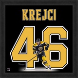 David Krejci, Bruins representation of the player's jersey Framed Memorabilia
