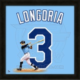 Evan Longoria, Rays representation of the player's jersey Framed Memorabilia