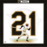 Roberto Clemente, Pirates representation of the player's jersey Framed Memorabilia