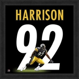 James Harrison, Steelers representation of the player's jersey Framed Memorabilia