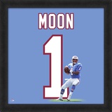 Warren Moon, Oilers representation of the player's jersey Framed Memorabilia