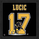 Milan Lucic, Bruins representation of the player's jersey Framed Memorabilia