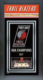Portland Trailblazers Framed Championship Banner Framed Memorabilia