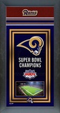 St. Louis Rams Framed Championship Banner Framed Memorabilia