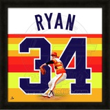 Nolan Ryan, Astros representation of the player's jersey Framed Memorabilia
