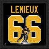 Mario Lemieux, Penguins photographic representation of the player's jersey Framed Memorabilia