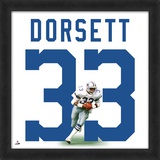 Tony Dorsett, Cowboys representation of the player's jersey Framed Memorabilia