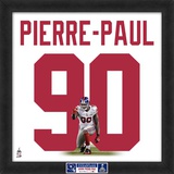 Limited Edition: Jason Pierre-Paul, Giants representation of the player's jersey Framed Memorabilia