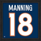 Peyton Manning, Broncos representation of the player's jersey Framed Memorabilia