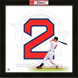 Jacoby Ellsbury, Red Sox representation of the player's jersey Framed Memorabilia