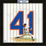 Tom Seaver, Mets representation of the player's jersey Framed Memorabilia