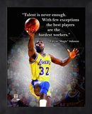 Magic Johnson ProQuote Framed Memorabilia