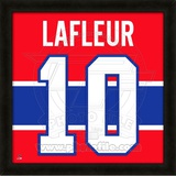 Guy Lafleur, Canadiens photographic representation of the player's jersey Framed Memorabilia