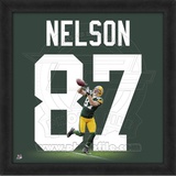 Jordy Nelson, Packers representation of the player's jersey Framed Memorabilia
