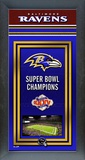 Baltimore Ravens Framed Championship Banner Framed Memorabilia