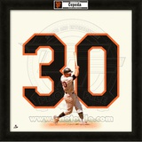 Orlando Cepeda, Giants representation of the player's jersey Framed Memorabilia