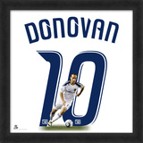 Landon Donovan, Galaxy representation of the player's jersey Framed Memorabilia