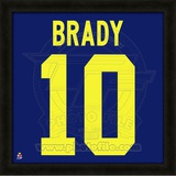 Tom Brady, University of Michigan representation of the player's jersey Framed Memorabilia
