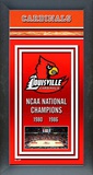 University of Louisville Basketball Framed Championship Banner Framed Memorabilia