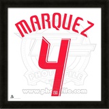 Rafa Marquez, Red Bulls  representation of the player's jersey Framed Memorabilia