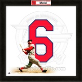 Stan Musial, Cardinals representation of the player's jersey Framed Memorabilia